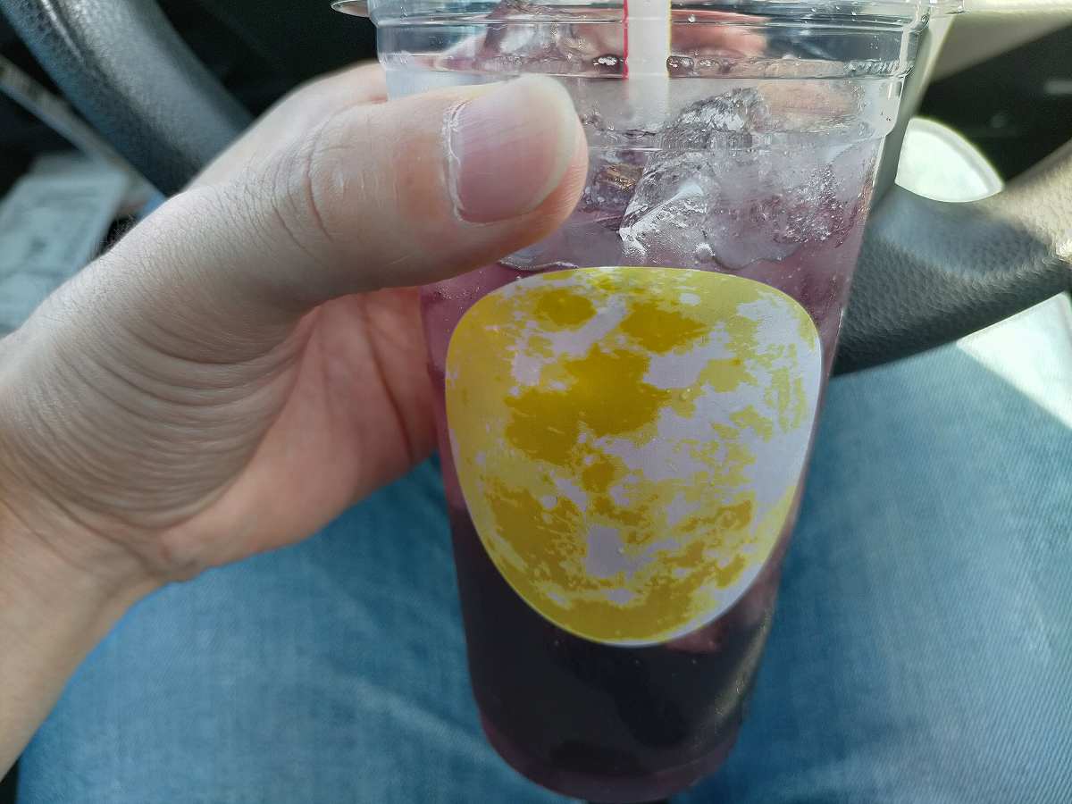 紫色のジュース