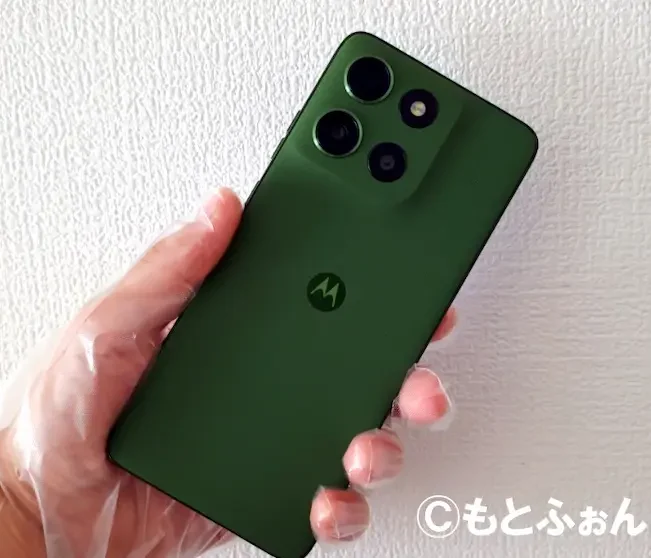 moto g66j 5Gの背面